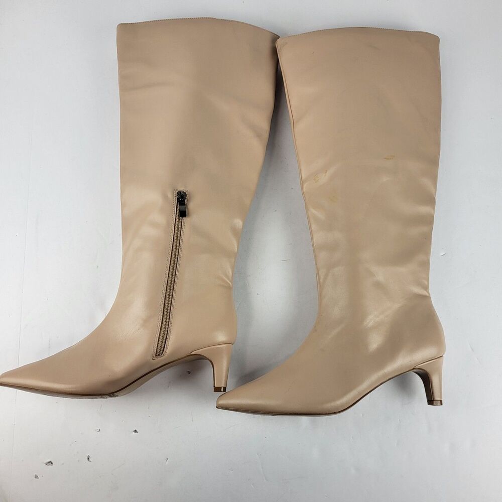 JOURNEE COLLECTION Womens Pink Tullip Toe Kitten Heel Boots Shoes 7 WD XWC